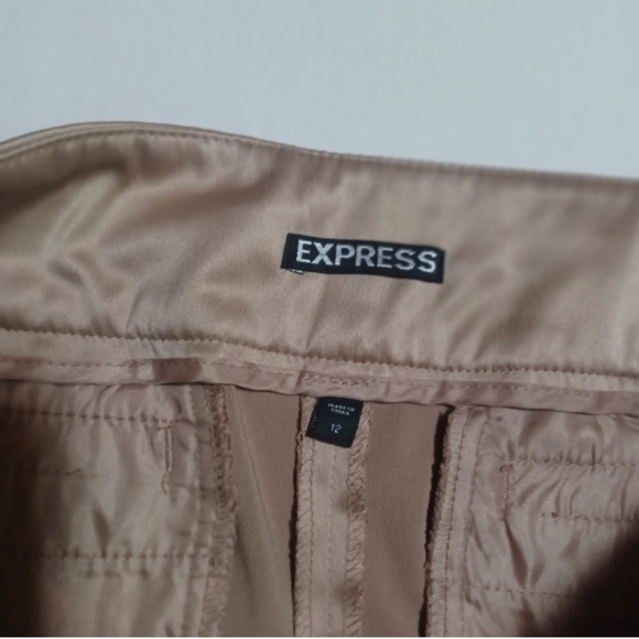 LAST CHANCE EXPRESS Satin look dressy spandex pants wmns sz 12 - Picture 3 of 4